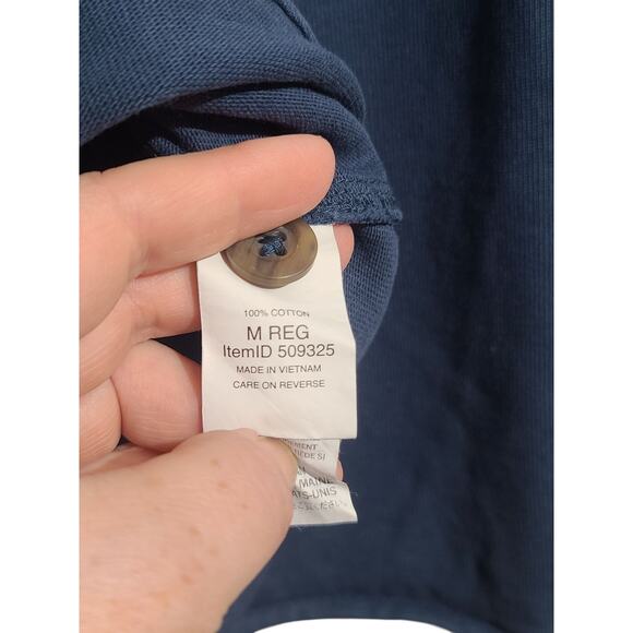 L.L. Bean Blue Allagash Men's 1/2 Zip Pullover Size M - Picture 5 of 5